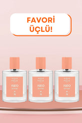 Iseo Sense EDP Kadın Parfüm Seti 50ml 3 Adet | Meyveli, Çiçeksi | Nar, Manolya, Şakayık, Amber, Misk