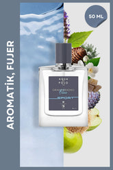 Gran Paradiso Blue Sport EDP Erkek Parfüm 50ml | Aromatik, Fujer | Çam, Yeşil Elma, Sedir, Paçuli