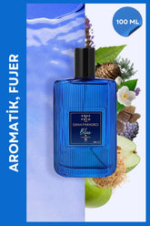 Gran Paradiso Blue EDP Erkek Parfüm 100ml | Aromatik, Fujer | Çam, Yeşil Elma, Sedir, Paçuli