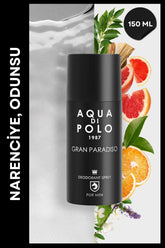 Gran Paradiso Parfümlü Erkek Deodorant 150 ml | Odunsu, Narenciye | Alüminyum İçermez