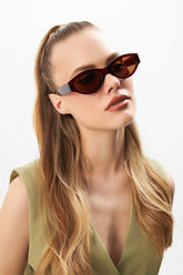 Apsn009202 Kadın Kahverengi Güneş Gözlüğü