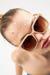 Bej Kadın Güneş Gözlüğü Apsn010704