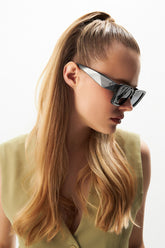 Beverly Siyah Dikdörtgen Kadın Güneş Gözlüğü Apsn012201--50 Ekartman