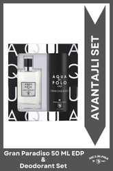Gran Paradiso EDP Erkek Parfüm & Deodorant Seti | Narenciye, Odunsu | Deniz, Defne, Meşe