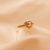 Aqua di Polo 1987 Kadın Altın Kalpli Yüzük WTJG002403