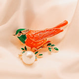 Aqua di Polo 1987 Kadın Kırmızı Renkli Broş WTJG006001