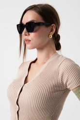 Kadın Siyah Güneş Gözlüğü Apsı003101