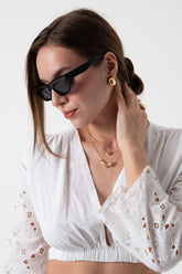 Kadın Siyah Güneş Gözlüğü APSN013101