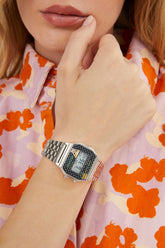 Unisex Gümüş Retro Pop Dijital Kol Saati Apwa065709