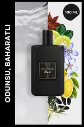 Gran Paradiso Black EDP Erkek Parfüm 100ml | Odunsu, Baharatlı | Limon, Bergamot, Tütün, Deri