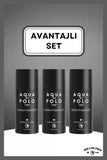 Gran Paradiso Parfümlü Erkek Deodorant Seti 150 ml 3 Adet | Odunsu, Narenciye | Alüminyum İçermez