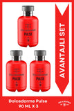 Dolcedorme Pulse EDP Erkek Parfüm Seti 90ml 3 Adet | Odunsu, Baharatlı | Bergamot, Yasemin, Sandal
