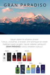 Gran Paradiso Black EDP Erkek Parfüm 50 ml | Odunsu, Baharatlı | Limon, Bergamot, Tütün, Deri