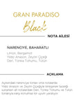 Gran Paradiso Black EDP Erkek Parfüm 50 ml | Odunsu, Baharatlı | Limon, Bergamot, Tütün, Deri