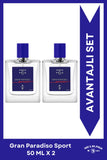 Gran Paradiso Sport EDP Erkek Parfüm Seti 50ml 2 Adet | Narenciye, Odunsu | Deniz Notaları