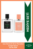 Iseo Sense EDP Kadın Parfüm ve Gran Paradiso Jungle Sport EDP Erkek Parfüm Seti 50 ml 2 Adet
