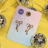 Kadın Gold Fiyonk Küpe