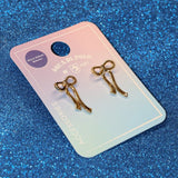 Kadın Gold Fiyonk Küpe