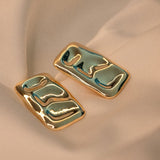 Kadın Gold Geometrik Küpe