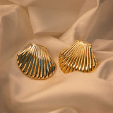 Kadın Gold İstiridye Küpe