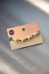 Kadın Gümüş İncili ve Taşlı Bileklik