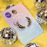 Kadın Gümüş Kruvasan Küpe