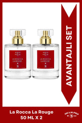 La Rocca La Rouge EDP Kadın Parfüm Seti 50ml 2 Adet | Oryantal | Portakal, Lavanta, Yasemin, Amber
