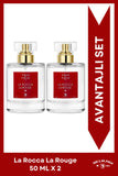La Rocca La Rouge EDP Kadın Parfüm Seti 50ml 2 Adet | Oryantal | Portakal, Lavanta, Yasemin, Amber