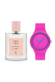 La Rocca Sense 50 ml EDP Kadın Parfüm & Pembe Silikon Kol Saati | Çiçeksi Oryantal Vanilya