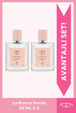 La Rocca Sense EDP Kadın Parfüm Seti 50ml 2 Adet | Çiçeksi, Oryantal |Yasemin, Vanilya, Sedir