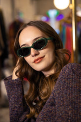 St Tropez Nights Yeşil Kadın Oval Güneş Gözlüğü Apso001605--55 Ekartman