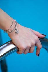 Kadın Gümüş Dikdörtgenli Bileklik