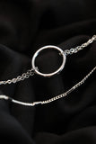 Kadın Gümüş Halkalı Ve Zincir Bileklik