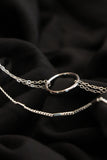 Kadın Gümüş Halkalı Ve Zincir Bileklik