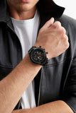 Aqua di Polo Men's Black Metal Strap Analog Wristwatch