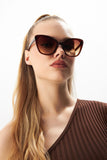 Aqua di Polo 1987 Brown Cat Eye Women's Sunglasses APSN004601