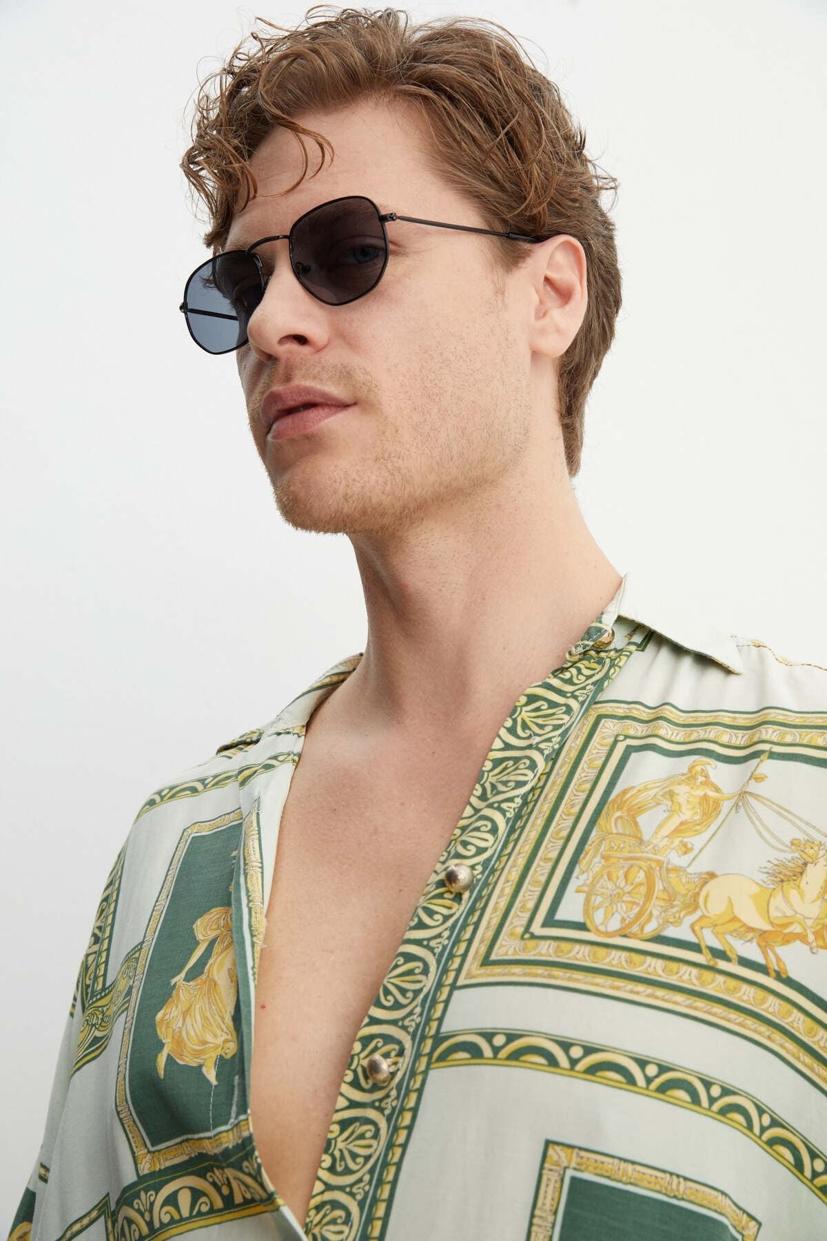 Aqua di Polo Men's Black UV 400 Protection Sunglasses