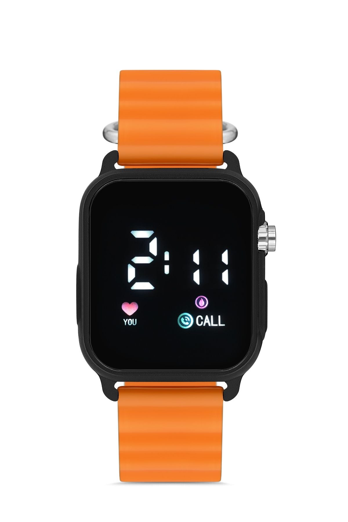 Aqua di Polo 1987 Orange Silicone Digital LED Unisex Wristwatch APWR033308