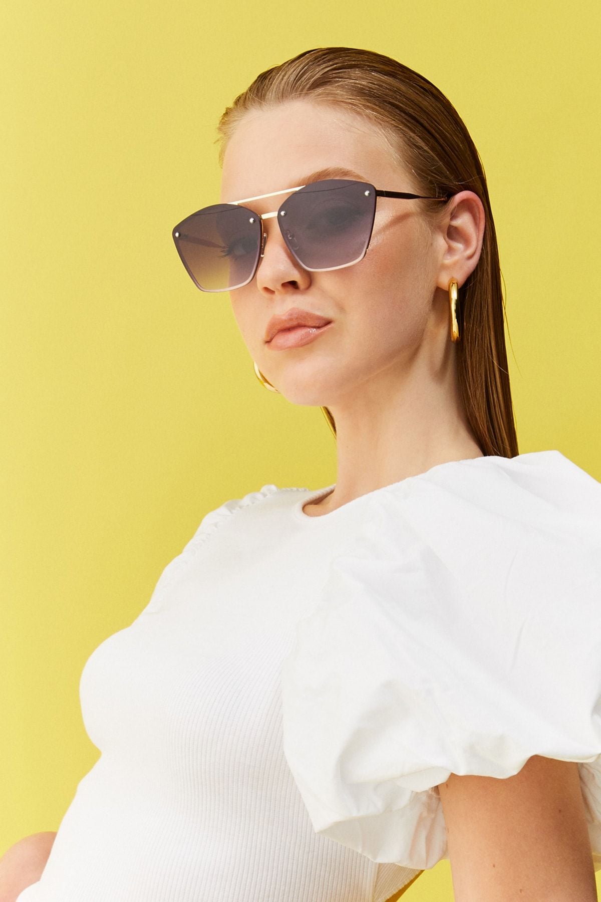 Aqua di Polo Women's Maya Purple Sunglasses with UV 400 Protection