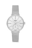 Aqua di Polo Women's Silver Mesh Strap Analog Wristwatch