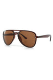 Aqua di Polo Men's Brown UV 400 Protection Sunglasses