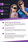 Aqua di Polo Women's Purple UV 400 Protection Sunglasses