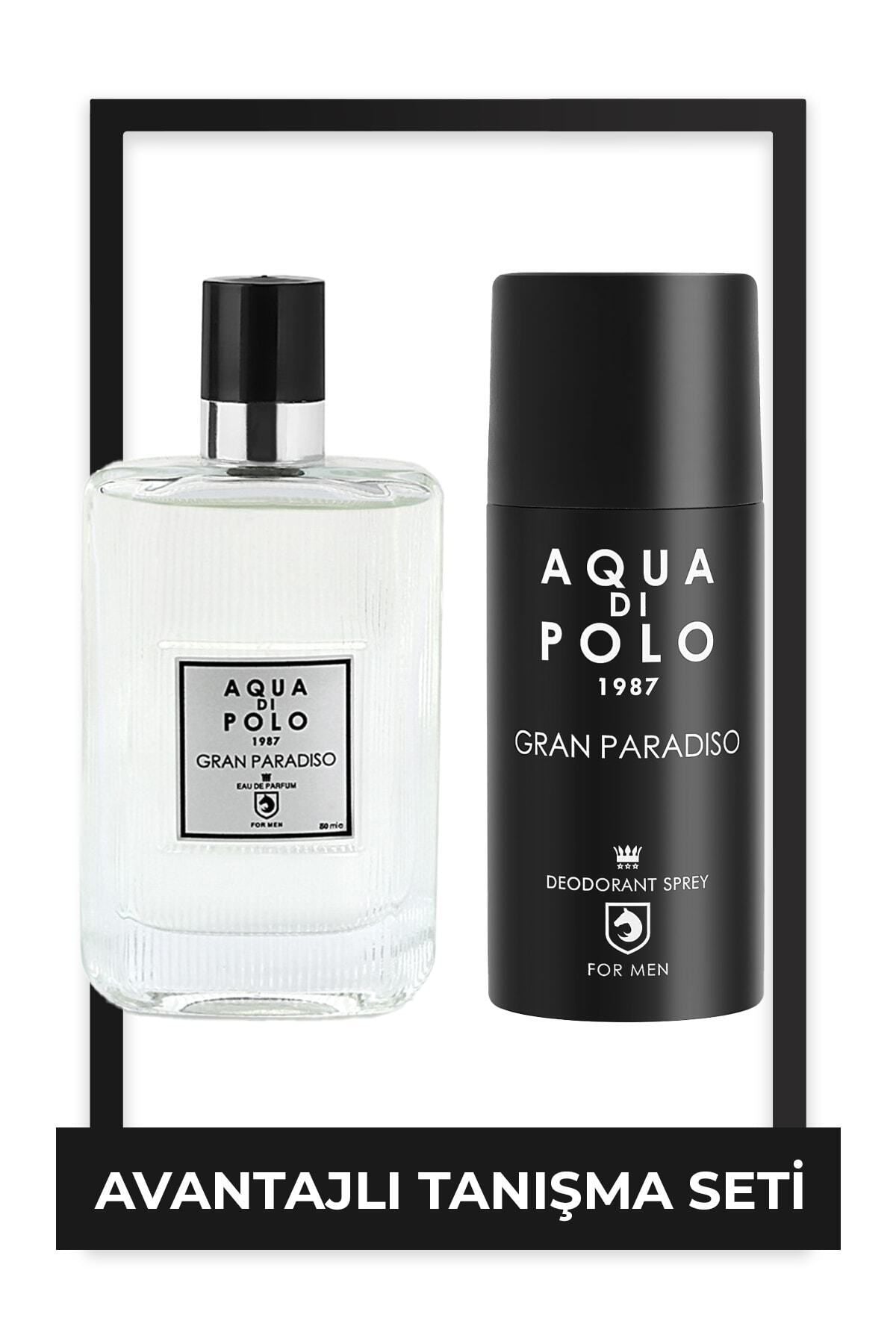 Aqua di Polo 1987 Gran Paradiso EDP 50 ml Perfume and 150 ml Deodorant Set STCC006101