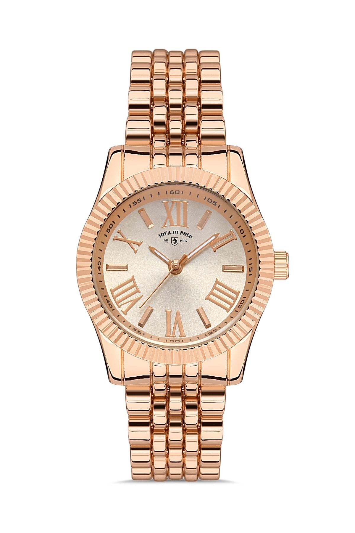 Aqua di Polo 1987 Metal Rose Gold Women's Wristwatch