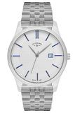 Aqua di Polo Men's Silver Metal Strap Analog Wristwatch