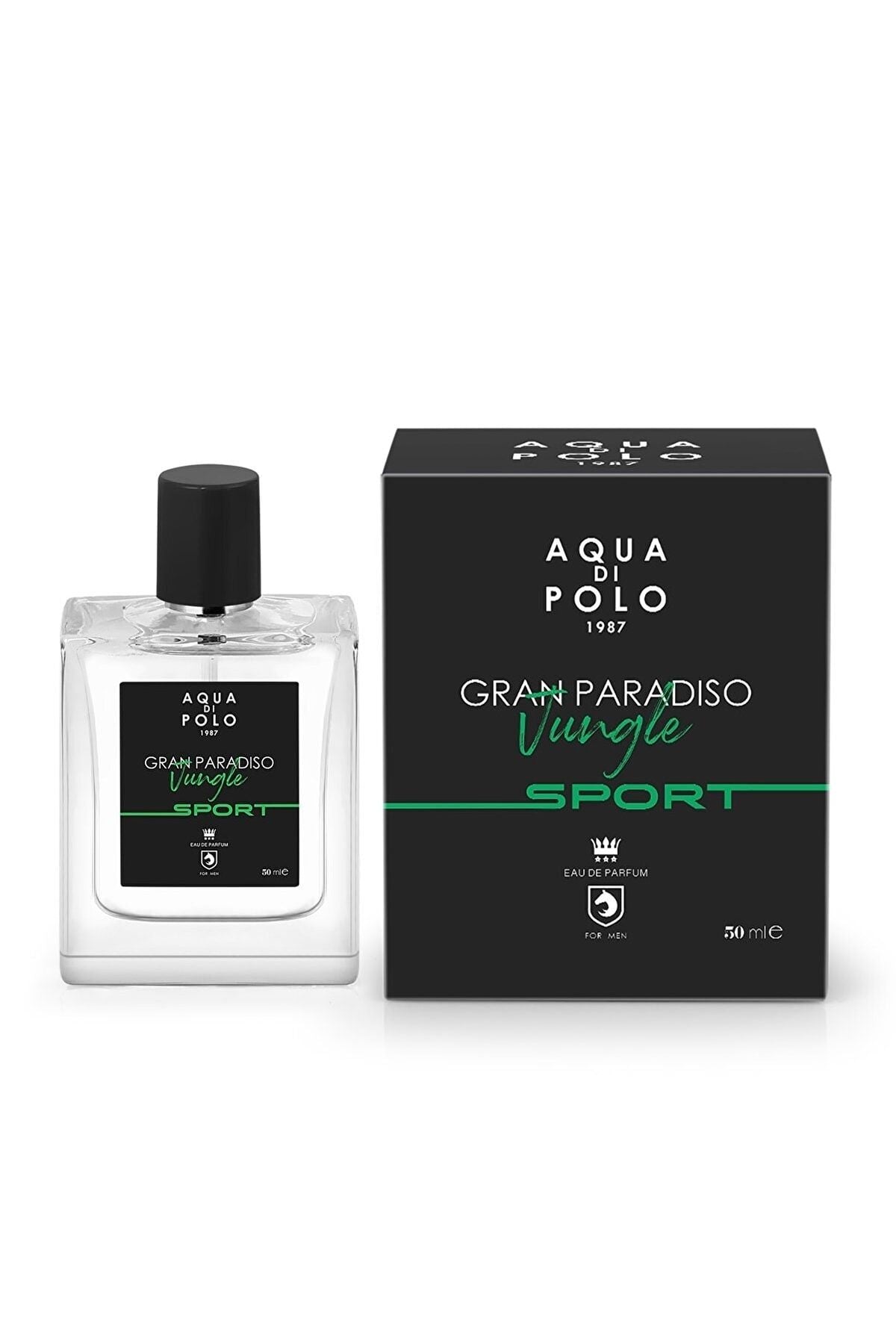 Aqua di Polo 1987 Gran Paradiso Jungle Sport EDP 50 ml üçlü Erkek Parfüm Seti STCC021158