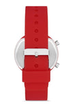 Aqua di Polo 1987 Women's Red Silicone Wristwatch