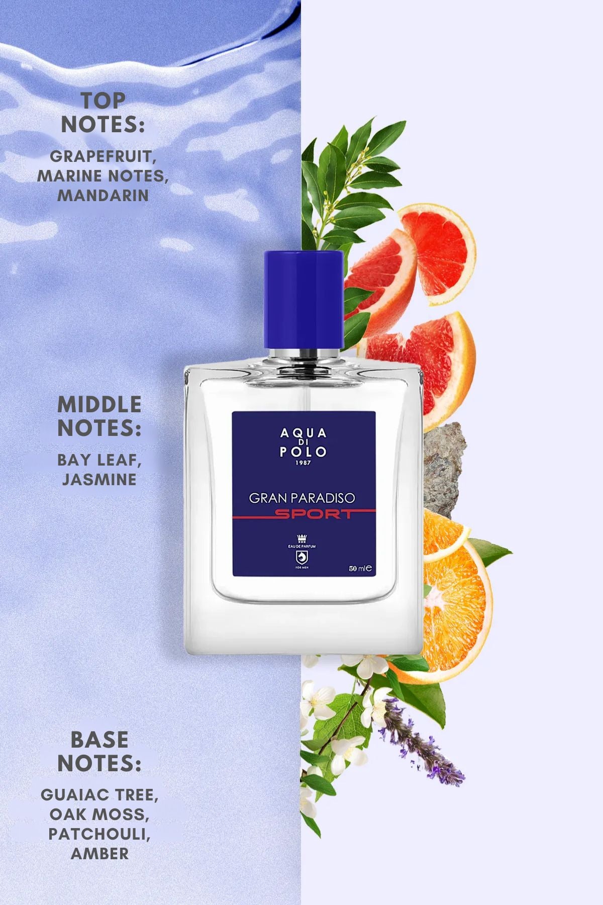 Aqua di Polo 1987 Gran Paradiso Sport EDP 50 ml Men's Perfume APCN000507