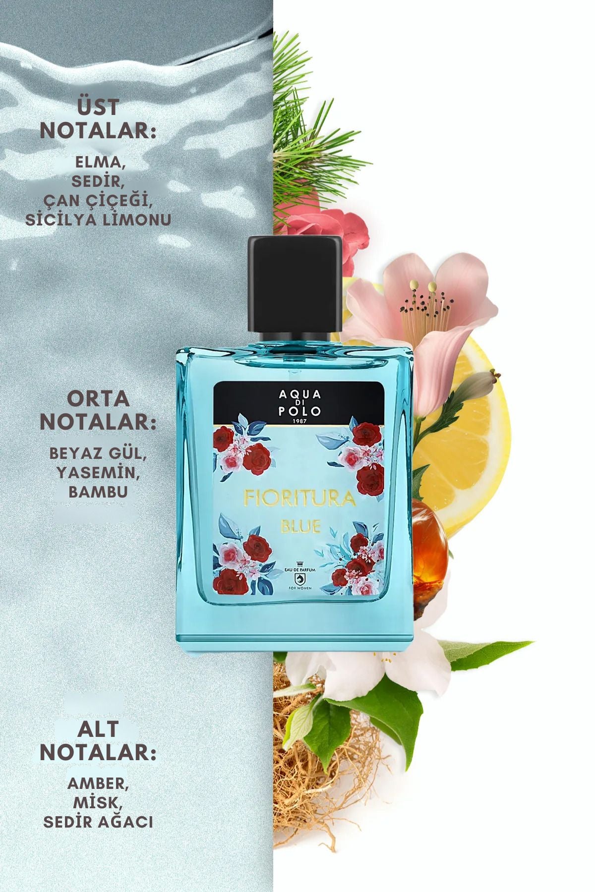 Aqua di Polo 1987 Fioritura Blue EDP 50 ml Women's Perfume APCN003001