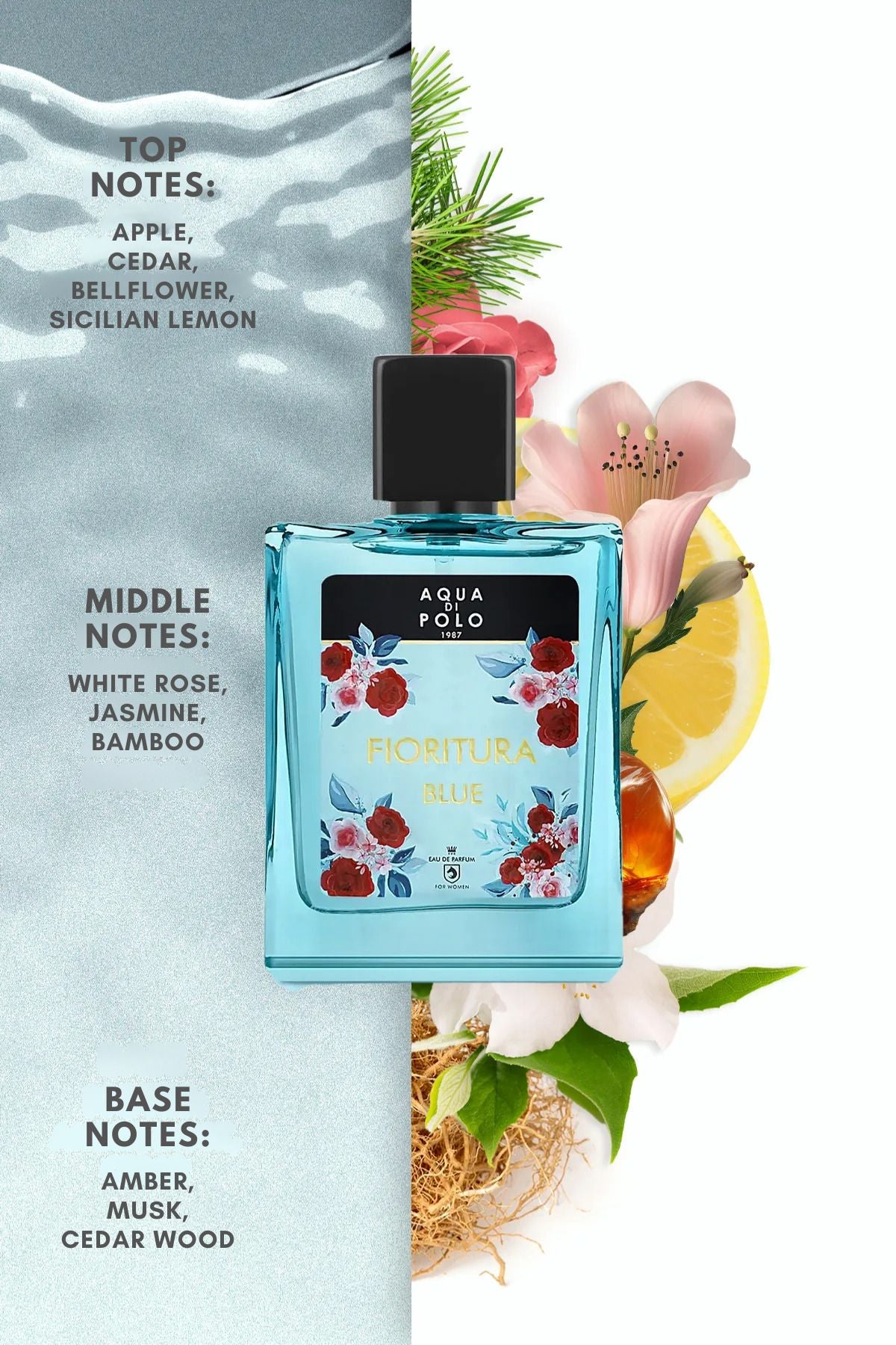Aqua di Polo 1987 Fioritura Blue EDP 50 ml Women's Perfume APCN003001